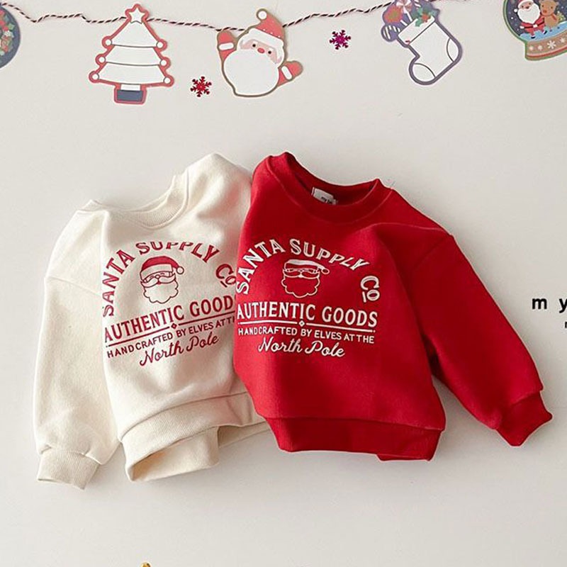 Winter Clothing Toddler - Christmas Children Fleece Sweatshirt Autumn Winter