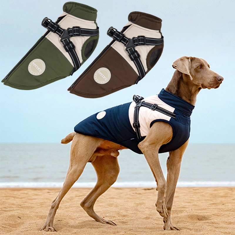 Warm Dog Vest With Built-in Ha - Winter Clothing For Dogs recension och pris