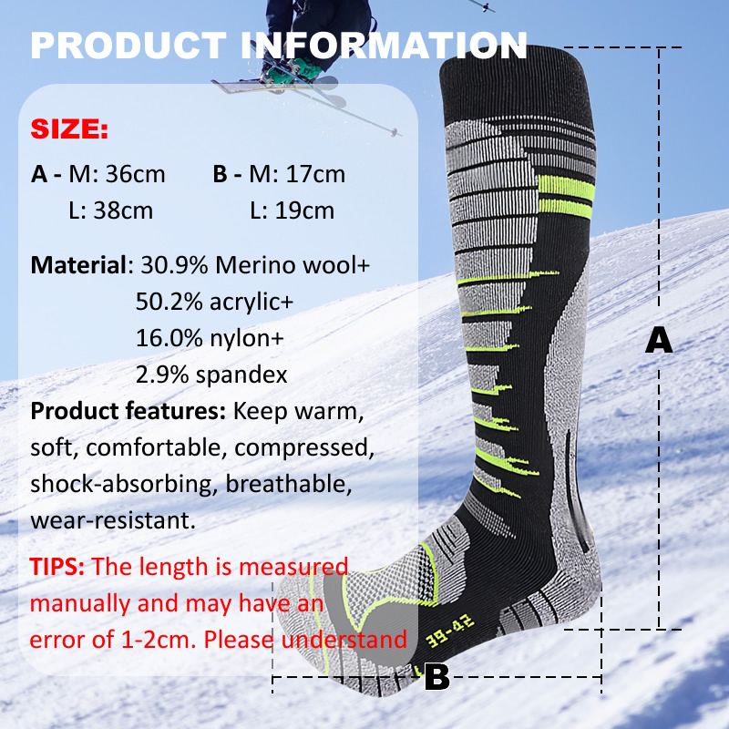 Merino Wool Ski Socks Cold Wea - Thermal Sock Merino recension och pris