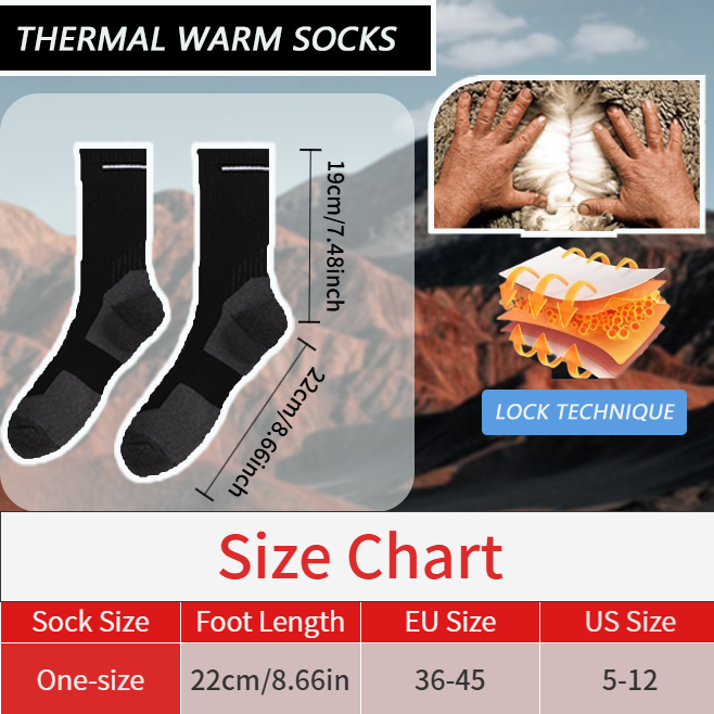 MuqiNush 1/2 Pairs Merino Wool - Thermal Sock Merino recension och pris