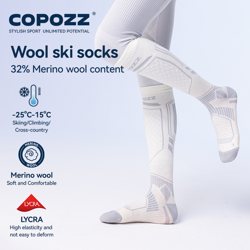 COPOZZ Merino Wool Winter Ski  - Thermal Sock Merino recension och pris
