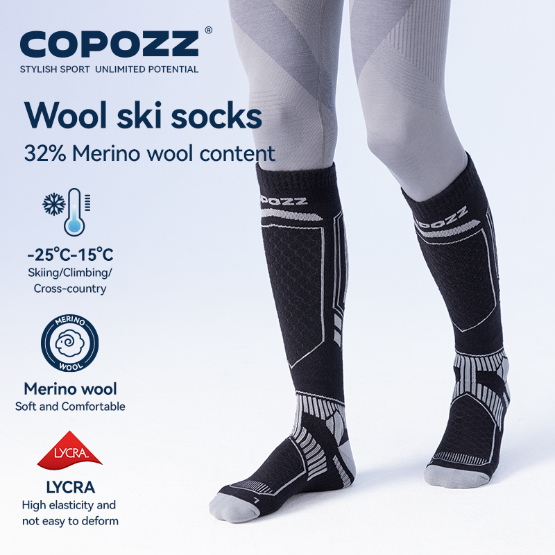 COPOZZ Merino Wool Winter Ski  - Thermal Sock Merino recension och pris