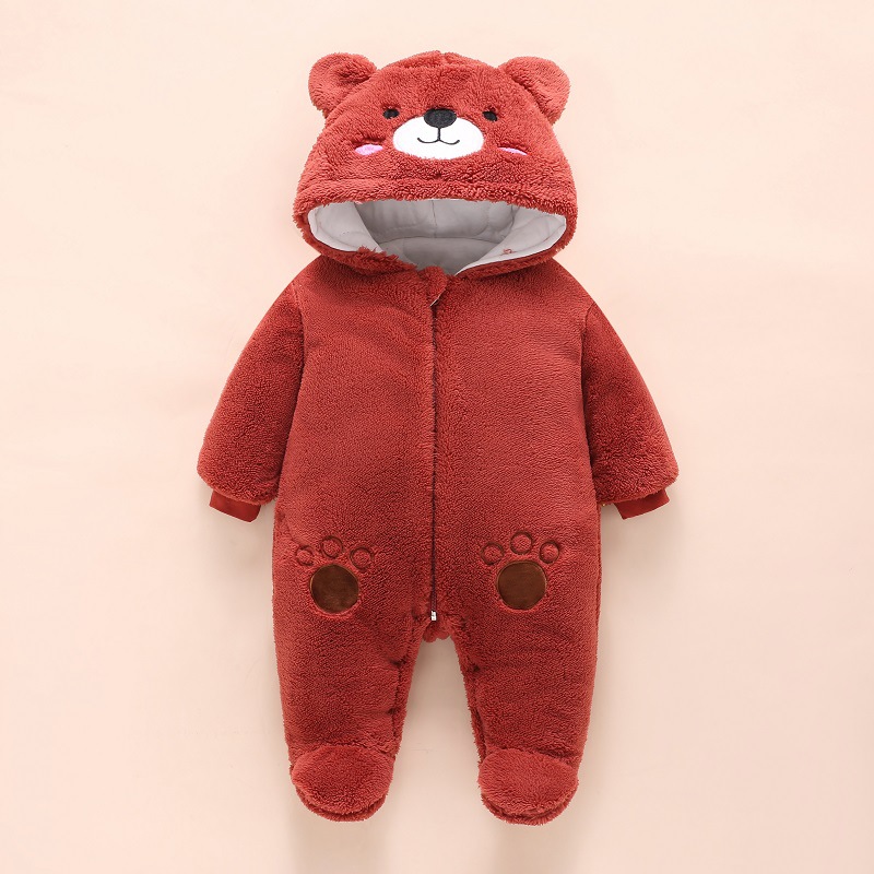 0-12M Baby Rompers Cute Bear T - Winter Clothing Toddler recension och pris