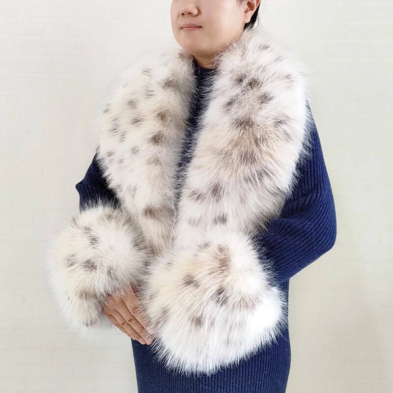Large Women Faux Fox Fur Scarf - Winter Clothing Pk recension och pris