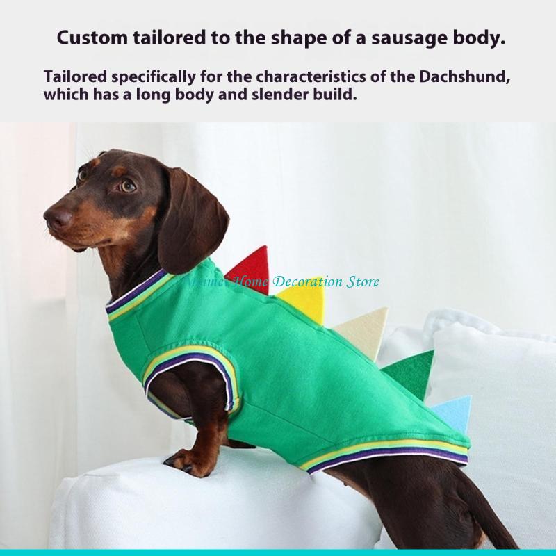 H7BF Dachshund Dinosaur Theme  - Winter Clothing For Dogs recension och pris