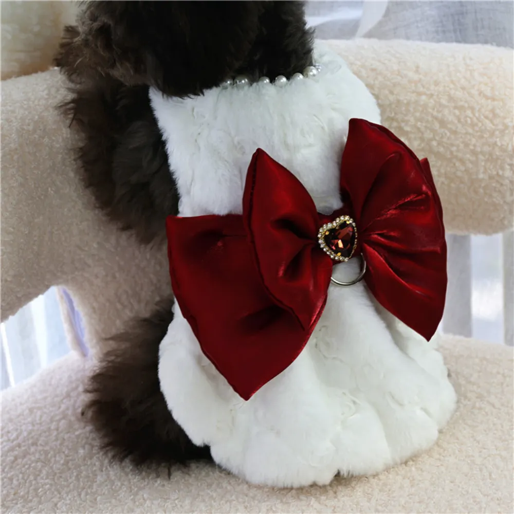 Pet Rabbit Fur Dress Clothes C - Winter Clothing For Dogs recension och pris