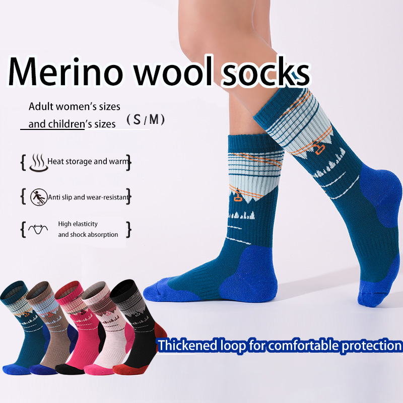 1 Pair Merino Wool Ski Socks f - Thermal Sock Merino recension och pris