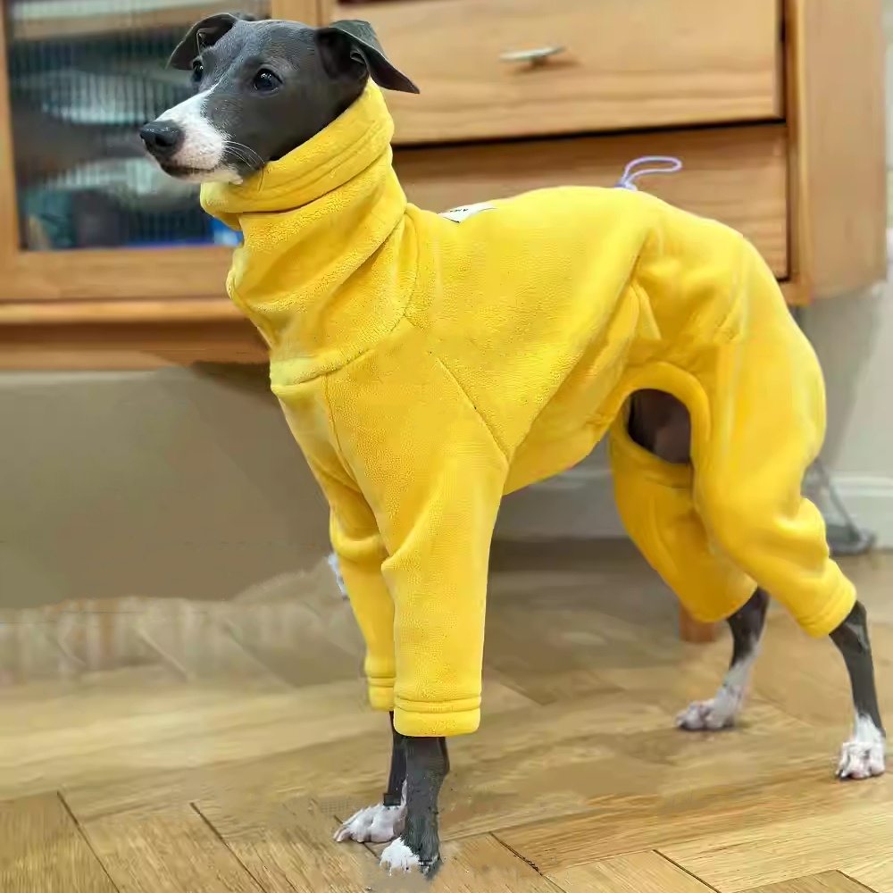 Warm Yellow Fleece Sweater for - Winter Clothing For Dogs recension och pris
